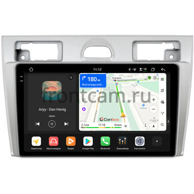 Ford Fiesta (Mk5) 2002-2008 (серебро) Canbox PRO-Line 2K 4250-9-2069 на Android 13 (4G-SIM, 6/128, DSP, QLed)