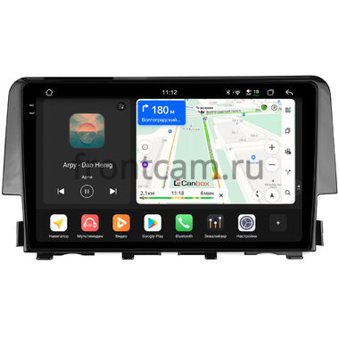 Honda Civic 10 2015-2021 Canbox PRO-Line 2K 4250-9-650 на Android 13 (4G-SIM, 6/128, DSP, QLed)