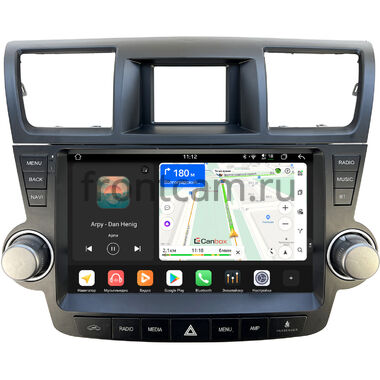 Toyota Highlander (U40) (2007-2013) для авто без усилителя (Тип3) Canbox PRO-Line 2K 4251-10-1180 на Android 13 (4G-SIM, 6/128, DSP, QLed)