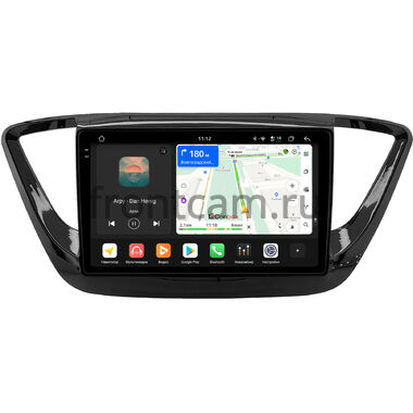 Hyundai Solaris 2 2017-2020 (черная, глянцевая) Canbox PRO-Line 2K 4252-9-0157 на Android 13 (4G-SIM, 8/256, DSP, QLed)