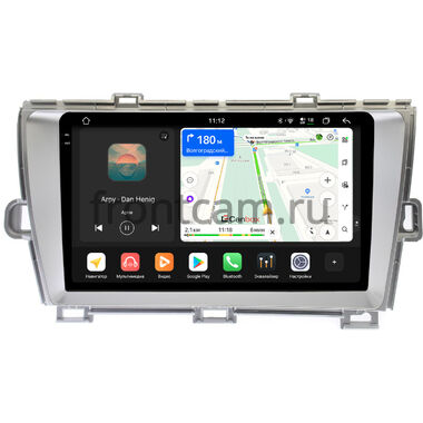 Toyota Prius 3 (XW30) 2009-2015 (левый руль) серебро Canbox PRO-Line 2K 4252-9211 на Android 13 (4G-SIM, 8/256, DSP, QLed)