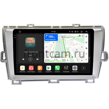 Toyota Prius 3 (XW30) 2009-2015 (правый руль) серебро Canbox PRO-Line 2K 4254-9092 на Android 13 (4G-SIM, 12/256, DSP, QLed)