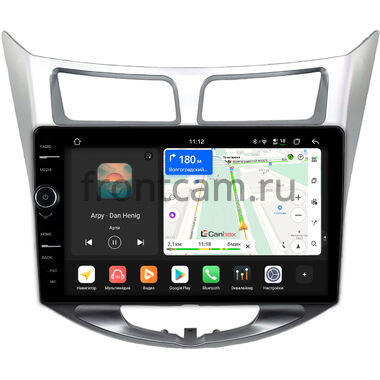 Hyundai Solaris, Accent 4 2010-2019 Canbox H-Line 8855-10-0453 на Android 14 (4G-SIM, 8/128, DSP, QLed)