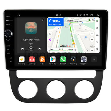 Volkswagen Jetta 5 2005-2011 (с климат-контролем) Canbox H-Line 8854-10-1308 на Android 14 (4G-SIM, 6/128, DSP, QLed)