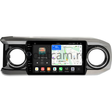 Toyota Tacoma 3 2015-2023 (черная, глянцевая) Canbox H-Line 8854-10-1431 на Android 14 (4G-SIM, 6/128, DSP, QLed)