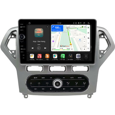 Ford Mondeo 4 2006-2010 (серебро, Тип 2) Canbox H-Line 8854-10-2186 встроенный климат на Android 14 (4G-SIM, 6/128, DSP, QLed)