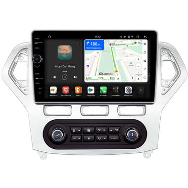 Ford Mondeo 4 2006-2010 (серебро, Тип 1) Canbox H-Line 8854-1016 встроенный климат на Android 14 (4G-SIM, 6/128, DSP, QLed)