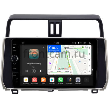 Toyota Land Cruiser Prado 150 2017-2024 (серебряная) Canbox H-Line 8854-1058 на Android 14 (4G-SIM, 6/128, DSP, QLed) (для авто с 4 камерами)