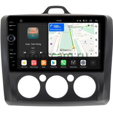 Ford Focus 2 2007-2011 (черная, авто с кондиционером) Canbox PRO-Line 7874-9-0526 на Android 13 (4G-SIM, 6/128, DSP, QLed)