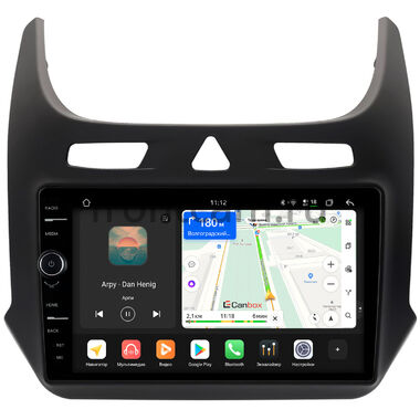 Chevrolet Cobalt 2 2011-2026 (черная, матовая) Canbox PRO-Line 7875-9-0560 на Android 13 (4G-SIM, 8/256, DSP, QLed)