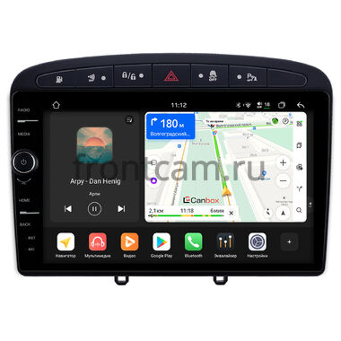 Peugeot 308, 408, RCZ 2007-2022 (черная) Canbox PRO-Line 7875-9-0705 на Android 13 (4G-SIM, 8/256, DSP, QLed)