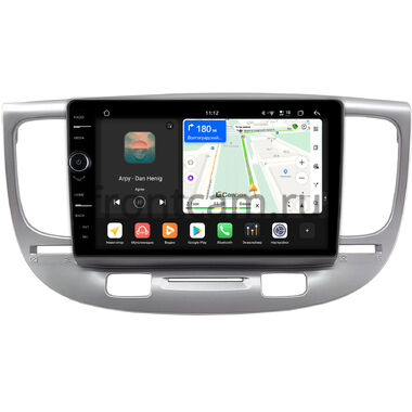 Kia Rio 2 2005-2011 (серебряная) Canbox PRO-Line 7875-9-0706 на Android 13 (4G-SIM, 8/256, DSP, QLed)