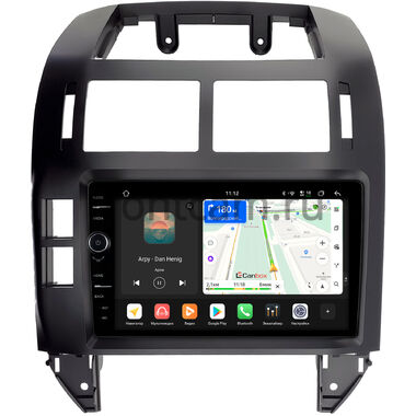 Volkswagen Polo 4 2001-2009 (черная) Canbox PRO-Line 7876-9-1229 на Android 13 (4G-SIM, 12/256, DSP, QLed)