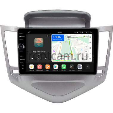 Chevrolet Cruze 2008-2012 (серебро) Canbox H-Line 8844-9-1284 на Android 14 (4G-SIM, 6/128, DSP, QLed)