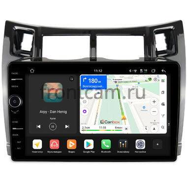 Toyota Vitz 2 (XP90), Yaris 2 2005-2012 (черная, глянцевая) Canbox PRO-Line 7875-9-172 Android 13 (4G-SIM, 8/256, DSP, QLed)