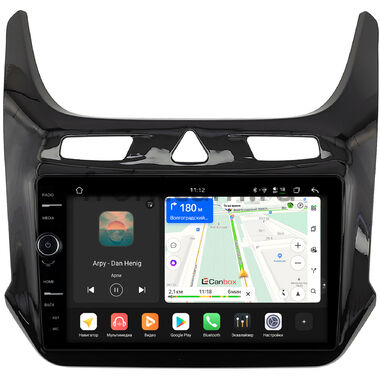 Chevrolet Cobalt 2 2011-2026 (черный глянец) Canbox PRO-Line 7874-9-408 на Android 13 (4G-SIM, 6/128, DSP, QLed)