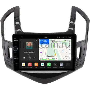 Chevrolet Cruze 2012-2016 (черная, глянцевая) Canbox H-Line 8843-9-425 на Android 14 (4G-SIM, 4/64, DSP, QLed)