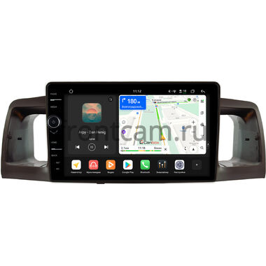 Toyota Allex, Corolla (E120) 2000-2007 (коричневая) Canbox H-Line 8844-9074 на Android 14 (4G-SIM, 6/128, DSP, QLed)