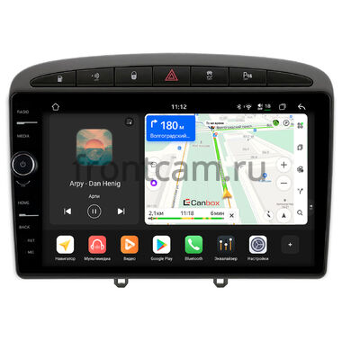 Peugeot 308, 408, RCZ 2007-2022 Canbox H-Line 8844-9119 Android 14 (4G-SIM, 6/128, DSP, QLed) (серая, Тип 1)