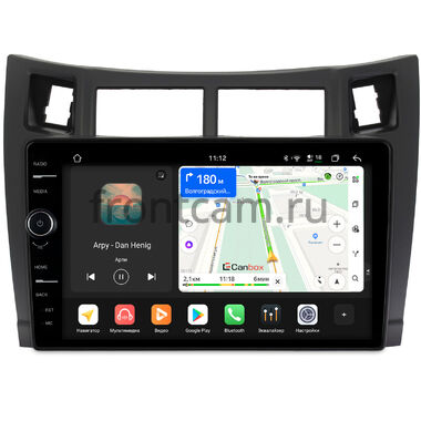 Toyota Vitz 2 (XP90), Yaris 2 2005-2012 (черная, матовая) Canbox PRO-Line 7875-9122 Android 13 (4G-SIM, 8/256, DSP, QLed)