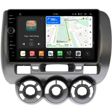Honda Fit 2001-2008 (авто без климат-контроля) Canbox H-Line 8844-9187 на Android 14 (4G-SIM, 6/128, DSP, QLed)