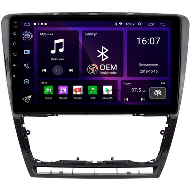 Skoda Octavia A5 2004-2013 (черная, глянцевая) OEM RK10-0229 на Android 10 IPS