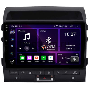 Toyota Land Cruiser 200 2010-2012 (Тип В, canbus LZ) OEM RK10-2571 на Android 10 IPS