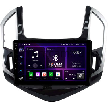 Chevrolet Cruze 2012-2016 (черно-серая, глянцевая) OEM RK9-0664 на Android 10 (CarPlay, AHD, 1/32)