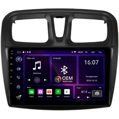 Renault Logan 2, Sandero 2 (Stepway) 2012-2022 (9 дюймов) OEM RK9-3010 Android 10