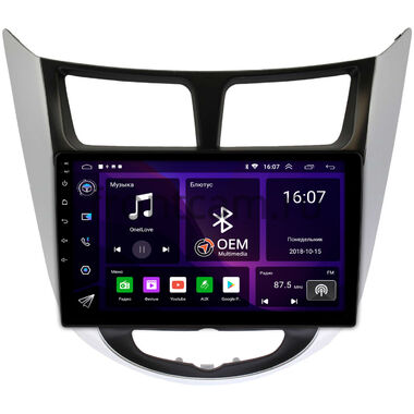 Hyundai Solaris, Accent 4 (2010-2019) OEM RK9-9027 на Android 10