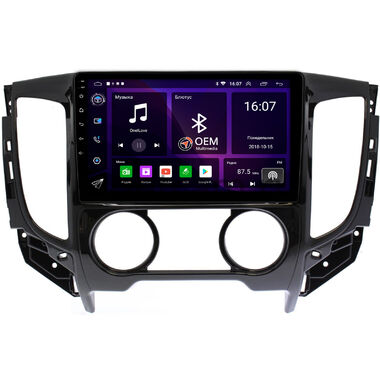 Mitsubishi L200 5 2015-2019 (с кондиционером, глянцевая) OEM RK9-9339 на Android 10 (CarPlay, AHD, 1/32)