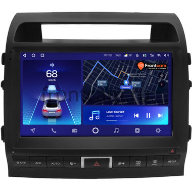Toyota Land Cruiser 200 2007-2009 (Тип C, матовая) Teyes CC2 PLUS 4/64 10 дюймов RM-10-0939 на Android 10 (4G-SIM, DSP, QLed)