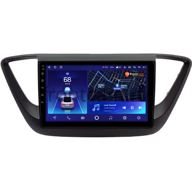 Hyundai Solaris 2 2017-2020 (черная, матовая) Teyes CC2 PLUS 4/32 9 дюймов RM-9-0234 на Android 10 (4G-SIM, DSP, QLed)