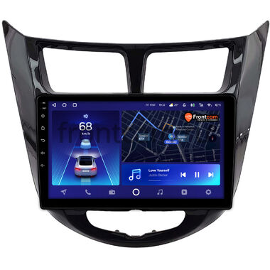 Hyundai Solaris, Accent 4 2010-2019 (черная, глянцевая) Teyes CC2 PLUS 4/32 9 дюймов RM-9-0093 на Android 10 (4G-SIM, DSP, QLed)