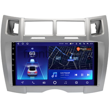 Toyota Vitz 2 (XP90), Yaris 2 2005-2012 (серебренная, Тип 2) Teyes CC2 PLUS 4/32 9 дюймов RM-9-0675 на Android 10 (4G-SIM, DSP, QLed)