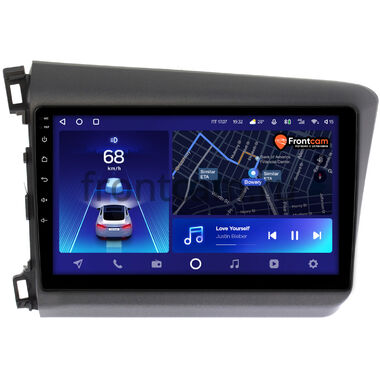 Honda Civic 9 4D 2011-2015 (левый руль, седан) Teyes CC2 PLUS 4/32 9 дюймов RM-9166 на Android 10 (4G-SIM, DSP, QLed)