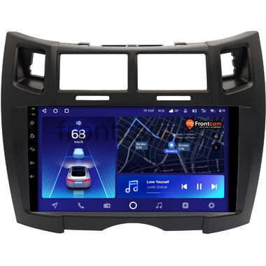 Toyota Vitz 2 (XP90), Yaris 2 2005-2012 (черная матовая, Тип 2) Teyes CC2 PLUS 4/64 9 дюймов RM-9-1700 на Android 10 (4G-SIM, DSP, QLed)