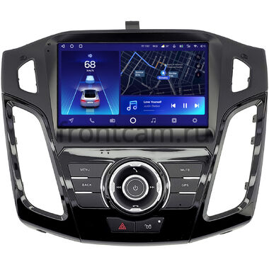 Ford Focus 3 (2011-2019) (черная, глянцевая) Teyes CC2 PLUS 4/64 9 дюймов RM-9-2360 на Android 10 (4G-SIM, DSP, QLed)