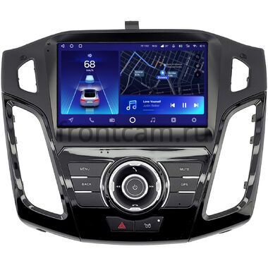 Ford Focus 3 2011-2019 (черная, глянцевая, Тип 1) Teyes CC2 PLUS 6/128 9 дюймов RM-9-2360 на Android 10 (4G-SIM, DSP, QLed)