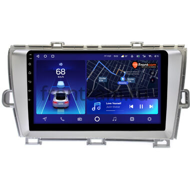 Toyota Prius 3 (XW30) 2009-2015 (левый руль) серебро Teyes CC2 PLUS 6/128 9 дюймов RM-9211 на Android 10 (4G-SIM, DSP, QLed)