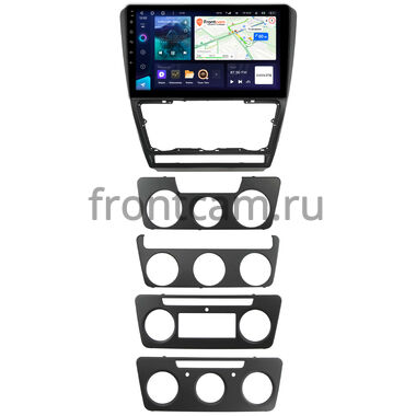 Skoda Octavia A5 2004-2013 (черная, матовая) Teyes CC3 4/32 10 дюймов RM-10-1217 на Android 10 (4G-SIM, DSP, QLed)