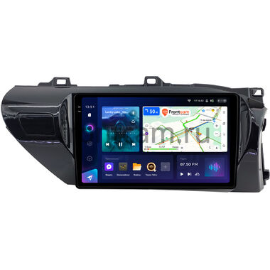 Toyota Hilux 8 (2015-2024) (руль справа) Teyes CC3 2K 4/32 10.36 дюймов RM-10-0208 на Android 10 (4G-SIM, DSP, QLed) (для любой комплектации)