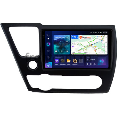 Honda Civic 9 4D 2013-2017 (матовая, левый руль, седан) Teyes CC3 2K 360 6/128 9.5 дюймов RM-9-0831 на Android 10 (4G-SIM, DSP, QLed)
