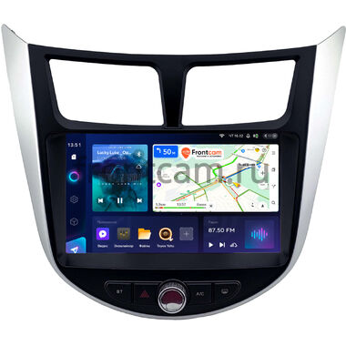 Hyundai Solaris, Accent 4 2010-2019 Teyes CC3 2K 360 6/128 9.5 дюймов RM-9-1874 на Android 10 (4G-SIM, DSP, QLed)