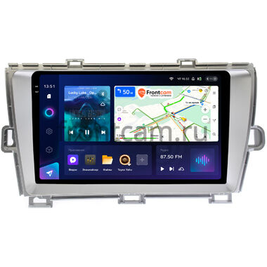 Toyota Prius 3 (XW30) 2009-2015 (правый руль) серебро Teyes CC3 2K 4/32 9.5 дюймов RM-9092 на Android 10 (4G-SIM, DSP, QLed)