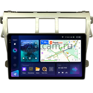 Toyota Belta, Vios, Yaris sedan (2005-2012) (золотая) Teyes CC3 2K 4/32 9.5 дюймов RM-9068 на Android 10 (4G-SIM, DSP, QLed)