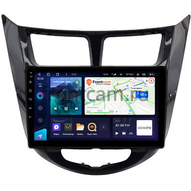 Hyundai Solaris, Accent 4 2010-2019 (черная, глянцевая) Teyes CC3 360 6/128 9 дюймов RM-9-0093 на Android 10 (4G-SIM, DSP, QLed)