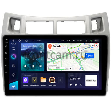 Toyota Vitz 2 (XP90), Yaris 2 2005-2012 (серебренная) Teyes CC3 360 6/128 9 дюймов RM-9-100 на Android 10 (4G-SIM, DSP, QLed)