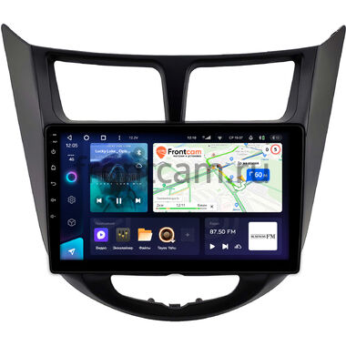 Hyundai Solaris, Accent 4 2010-2019 (черная, матовая) Teyes CC3 360 6/128 9 дюймов RM-9-2093 на Android 10 (4G-SIM, DSP, QLed)