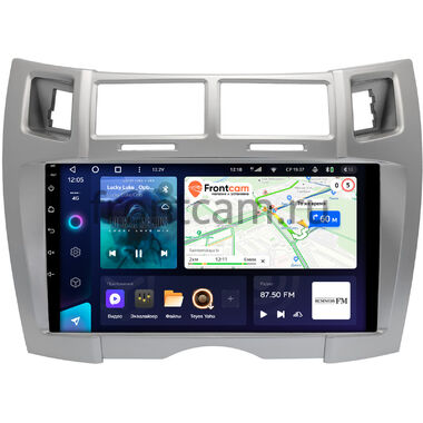 Toyota Vitz 2 (XP90), Yaris 2 2005-2012 (серебренная, Тип 2) Teyes CC3 4/32 9 дюймов RM-9-0675 на Android 10 (4G-SIM, DSP, QLed)